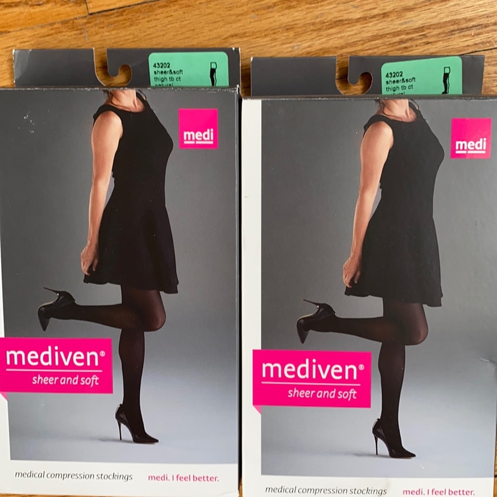 Mediven Sheer & Soft thigh high 20-30 natural